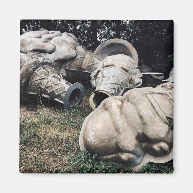 fiberglass graveyard ice cream cones magnet (Front)