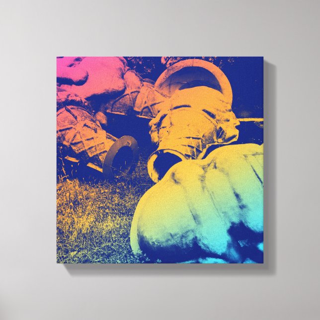 fiberglass summer ice cream cones canvas print (Front)