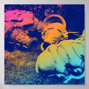 fiberglass summer ice cream cones poster