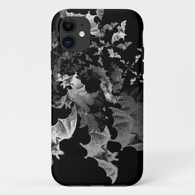 Fibonacci Bats Black Case-Mate iPhone Case (Back)