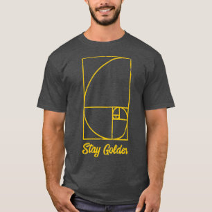 Fibonacci Day Stay Golden Funny Geek  Math Gift T-Shirt