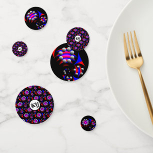 Fibonacci 'Fish Black' by Kenneth Yoncich Confetti