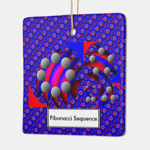 Fibonacci 'Fish' by Kenneth Yoncich Ceramic Tree Decoration