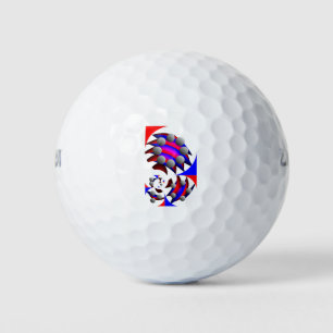 Fibonacci 'Fish' by Kenneth Yoncich Golf Balls