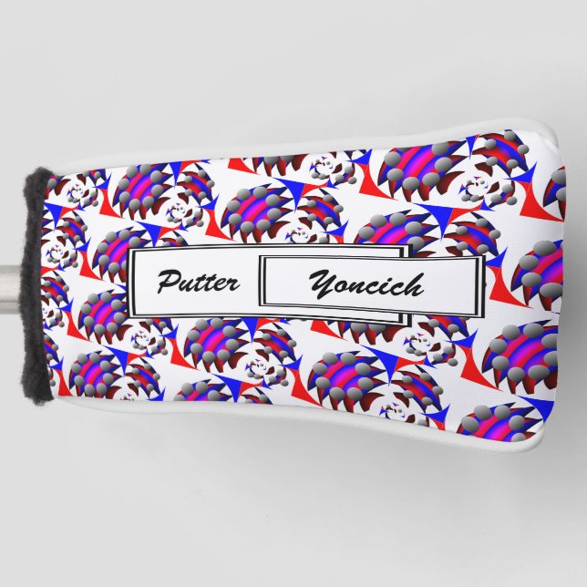 Fibonacci 'Fish' by Kenneth Yoncich Golf Head Cover (Front)