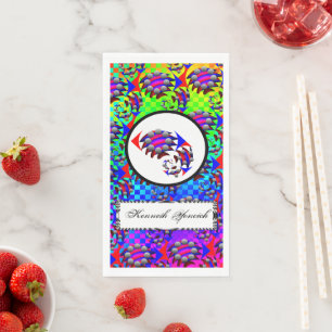 Fibonacci 'Fish' by Kenneth Yoncich Napkin