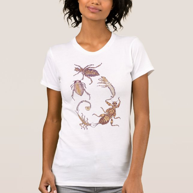 Fibonacci fresh water bugs T-Shirt (Front)