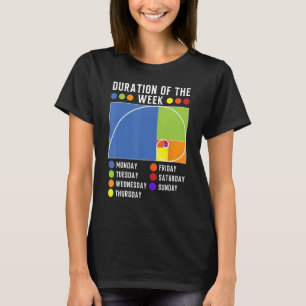 Fibonacci Golden Ratio Duration of the week T-Shirt