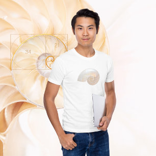 Fibonacci Golden Ration Sacred Geometry Maths Art T-Shirt