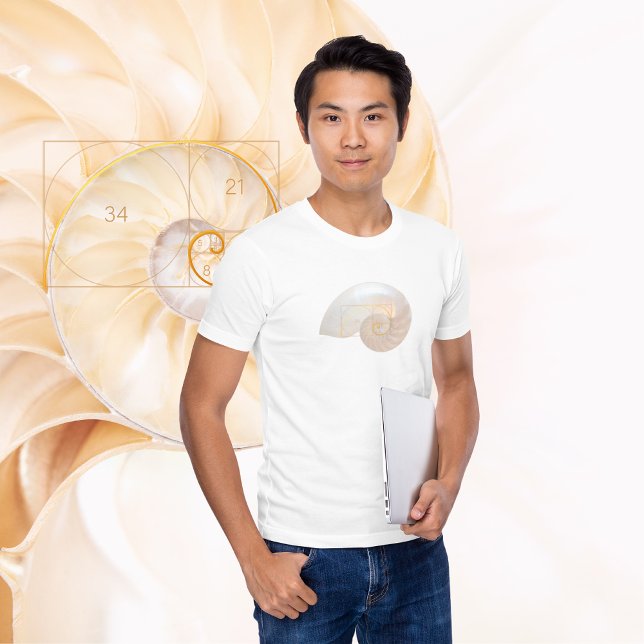 Fibonacci Golden Ration Sacred Geometry Maths Art T-Shirt (Creator Uploaded)