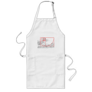Fibonacci Sequence and The Great Wave Long Apron