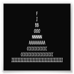 Fibonacci Sequence Photo Print