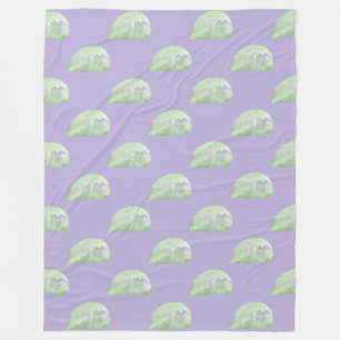 Fibonacci Spiral Elephant - Golden Ratio 3 Fleece Blanket