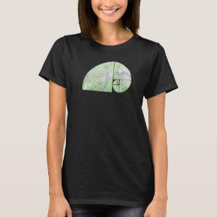 Fibonacci Spiral Elephant  Golden Ratio  grungy 3  T-Shirt