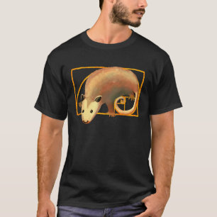 Fibonacci Spiral Opossum Possum in Golden Ratio Sp T-Shirt
