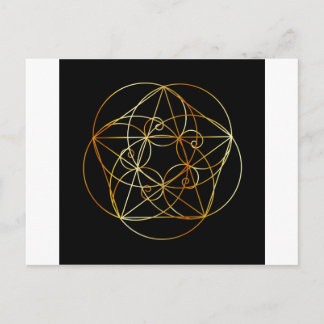Fibonacci Spiral- The sacred geometry Postcard