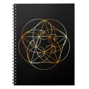 Fibonacci Spiral- The sacred geometry Spiral Notebook