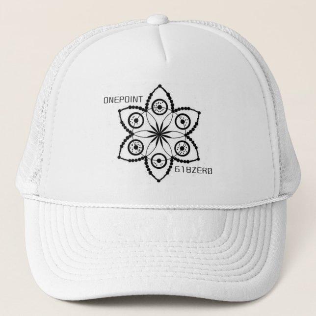 Fibonacci Trucker Hat/Cap Sacred Geometry  Hat (Front)
