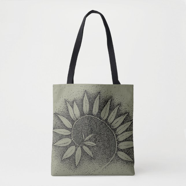 Fibonacci vine tote bag (Front)