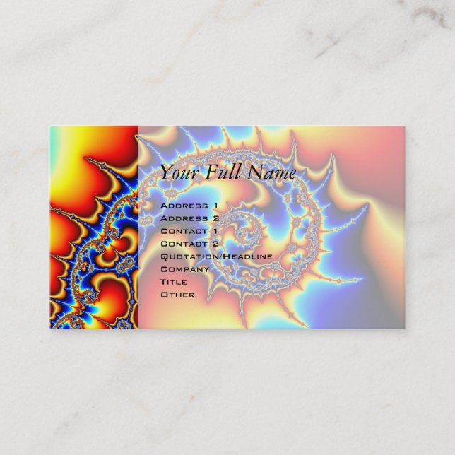 Fibonaccispikeral Business Card (Front)