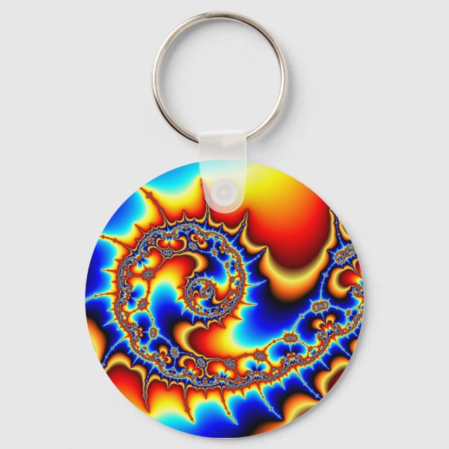 Fibonaccispikeral Key Ring (Front)