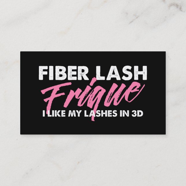 Fibre Lash Frique Busines Card (Back)