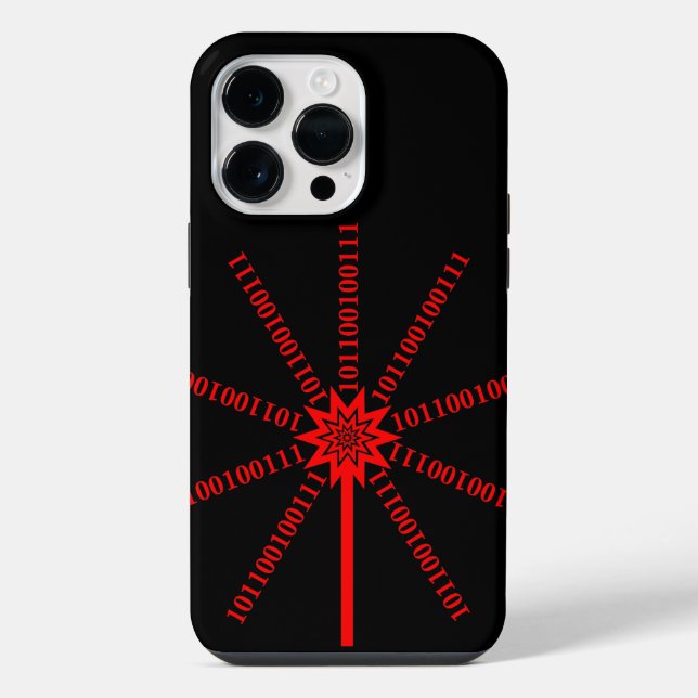 Fibre Optic Data Burst iPhone Case (Back)