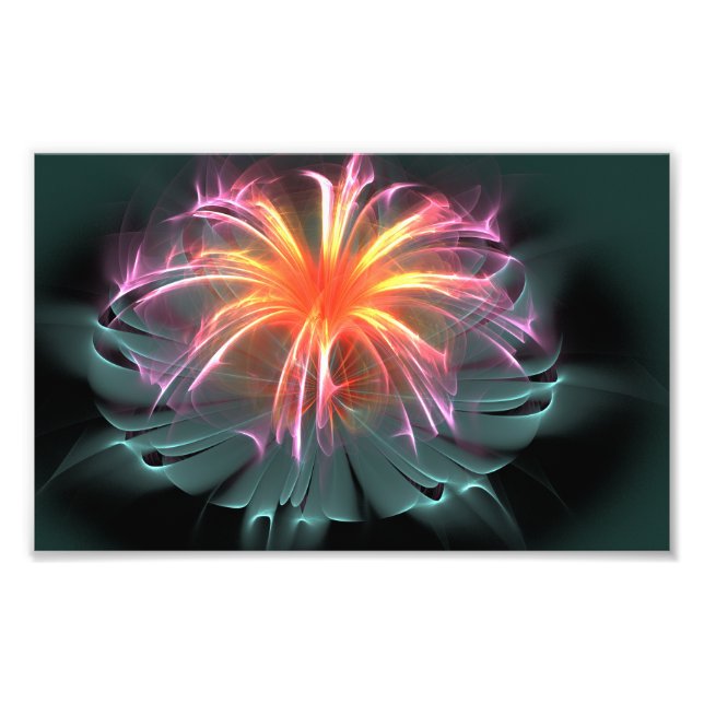 Fibre Optic Flower (wide) Photo Print (Front)