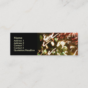 Fibre Optic Fun Mini Business Card