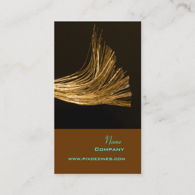 Fibre optic ~ hi tech business cards (Front)