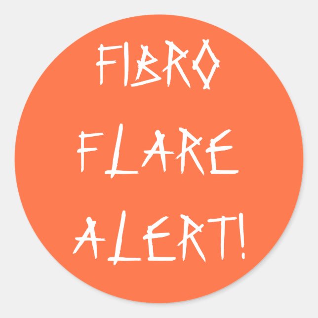FIBRO FLARE ALERT! - stickers (Front)