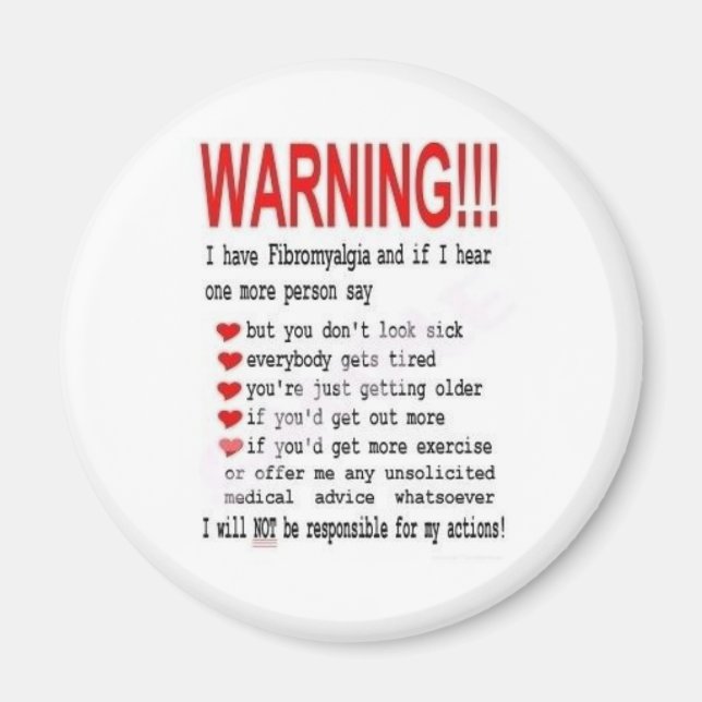 Fibro Rant Magnet (Front)
