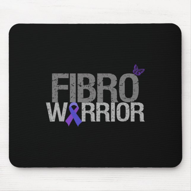 Fibro Warrior - Fibromyalgia Awareness  Mouse Pad (Front)