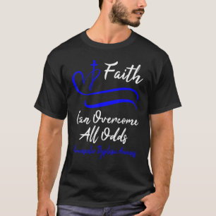 Fibromuscular Dysplasia Awareness Blue Ribbon Chri T-Shirt