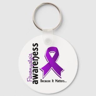 Fibromyalgia Awareness 5 Key Ring