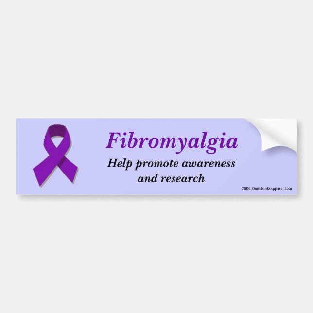 Fibromyalgia awareness bumper sticker (Front)