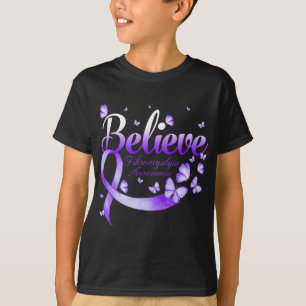 Fibromyalgia Awareness Butterfly 1  T-Shirt