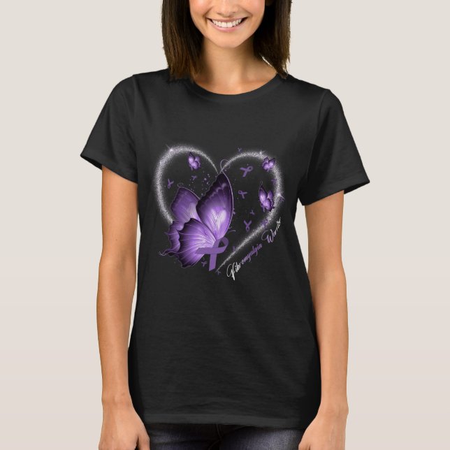 Fibromyalgia Awareness Day Warrior Survivor Butter T-Shirt (Front)