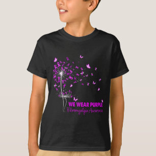 Fibromyalgia Awareness Faith Hope Love Dandelion T-Shirt