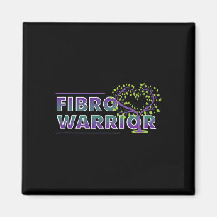 Fibromyalgia Awareness Fibro Warrior Graphic Heart Magnet