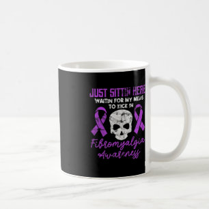Fibromyalgia Awareness Fibro Warrior Purple Skull  Coffee Mug