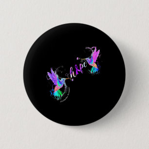 Fibromyalgia Awareness Hope Suicide Prevention  6 Cm Round Badge