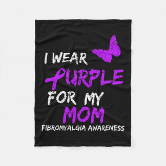 Fibromyalgia Awareness I Wear Purple For My Mum 5  Fleece Blanket
