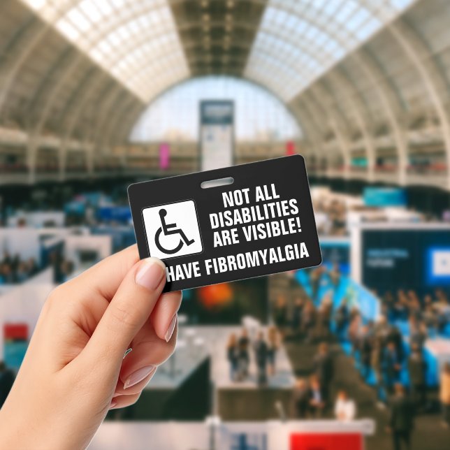 Fibromyalgia Awareness ID Badge (Conference)