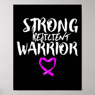Fibromyalgia Awareness Month Strong Resilient Poster