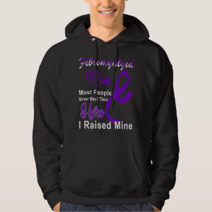 Fibromyalgia Awareness Mum Purple Ribbon Mother Su Hoodie