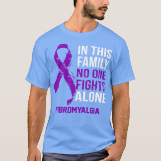 Fibromyalgia Awareness No One Fights Alone Hope Fo T-Shirt