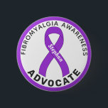 Fibromyalgia Awareness Ribbon White Button<br><div class="desc">Fibromyalgia Awareness Ribbon White Button for awareness and support for people with fibromyalgia</div>
