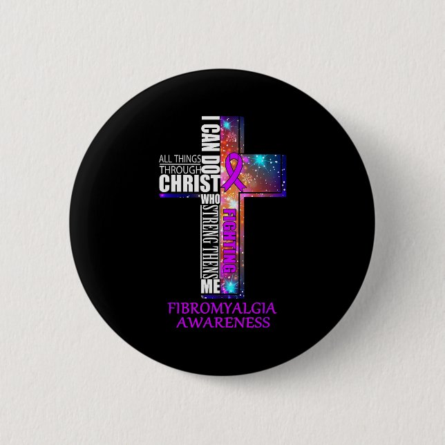 Fibromyalgia Awareness Shirt - Christmas Gift Shir 6 Cm Round Badge (Front)