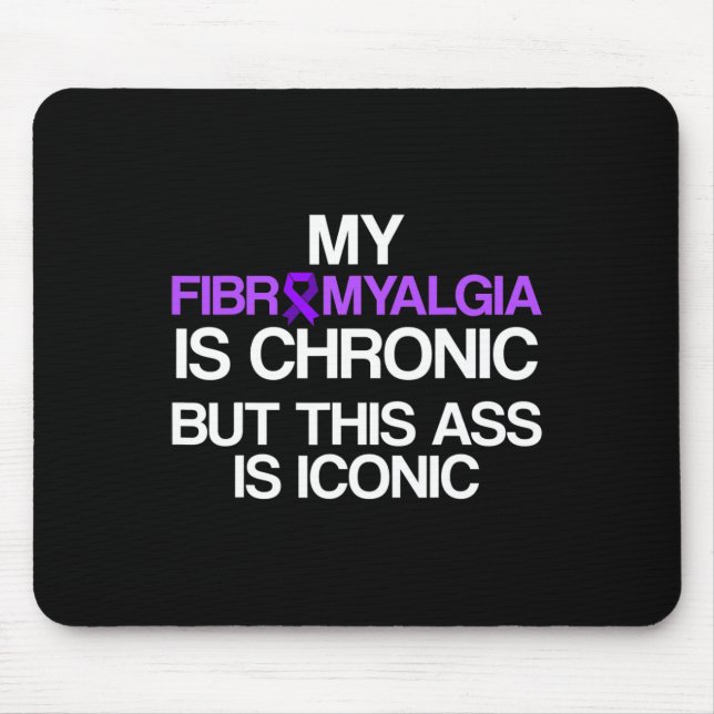 Fibromyalgia Awareness Survivor Chronic Warrior 1  Mouse Pad (Front)
